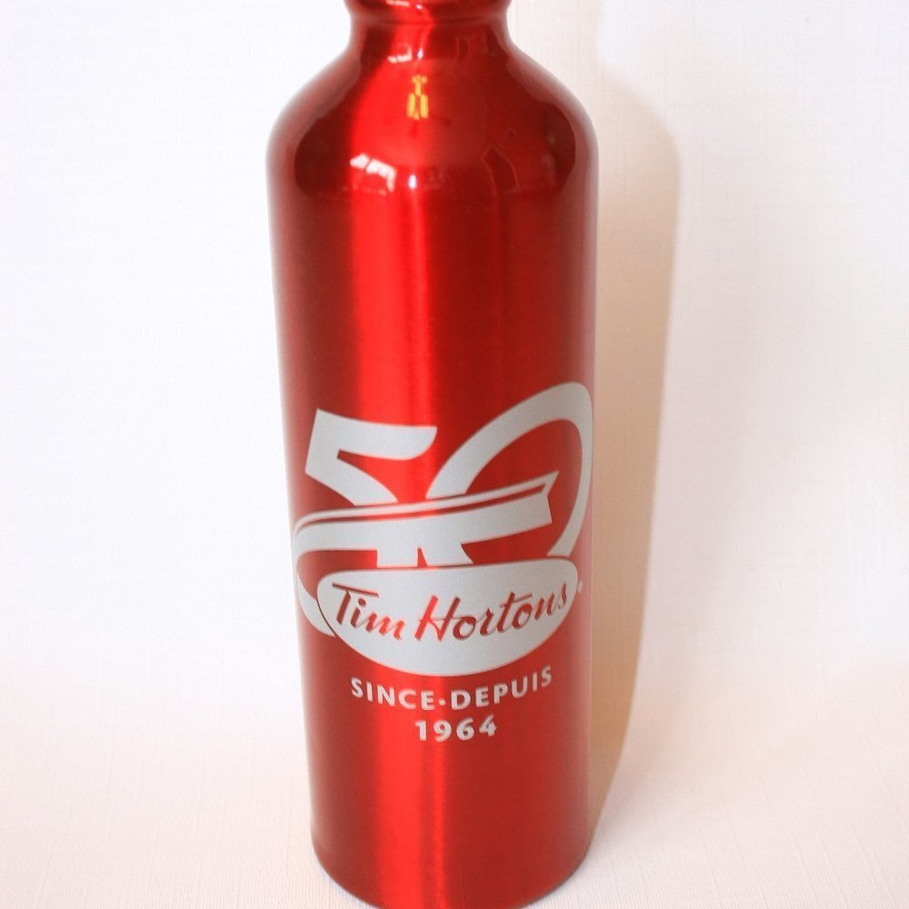 Tim Hortons 50 Stainless Steel Water Bottle BNWT